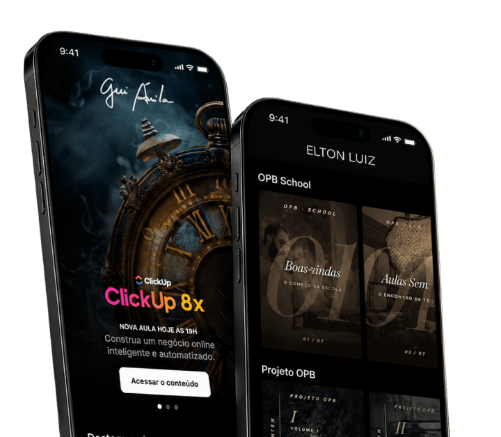 App da Ensinio no celular