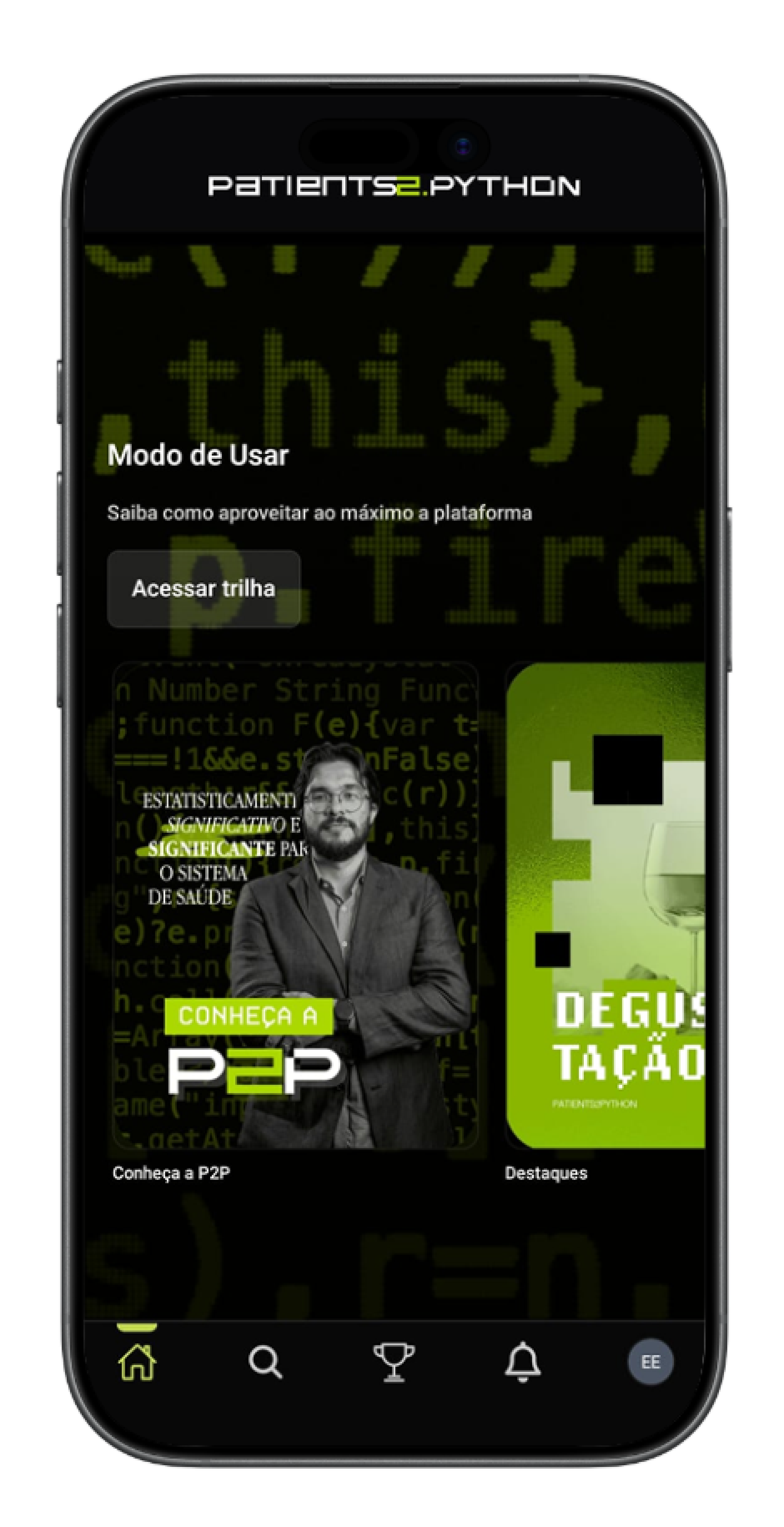 Telas do aplicativo da Ensinio (3)