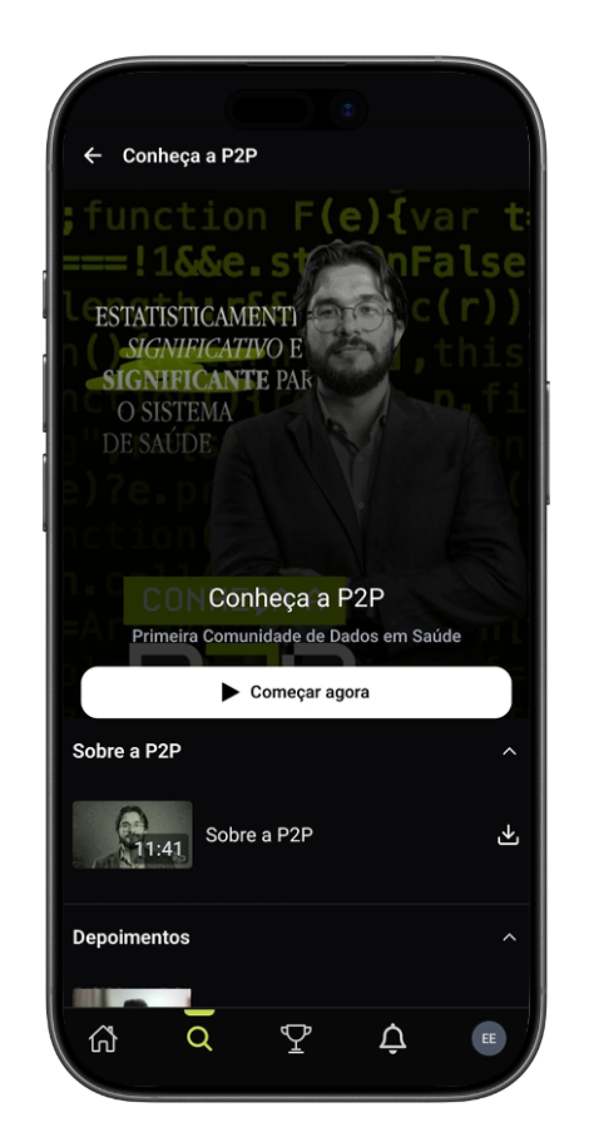 Telas do aplicativo da Ensinio (4)