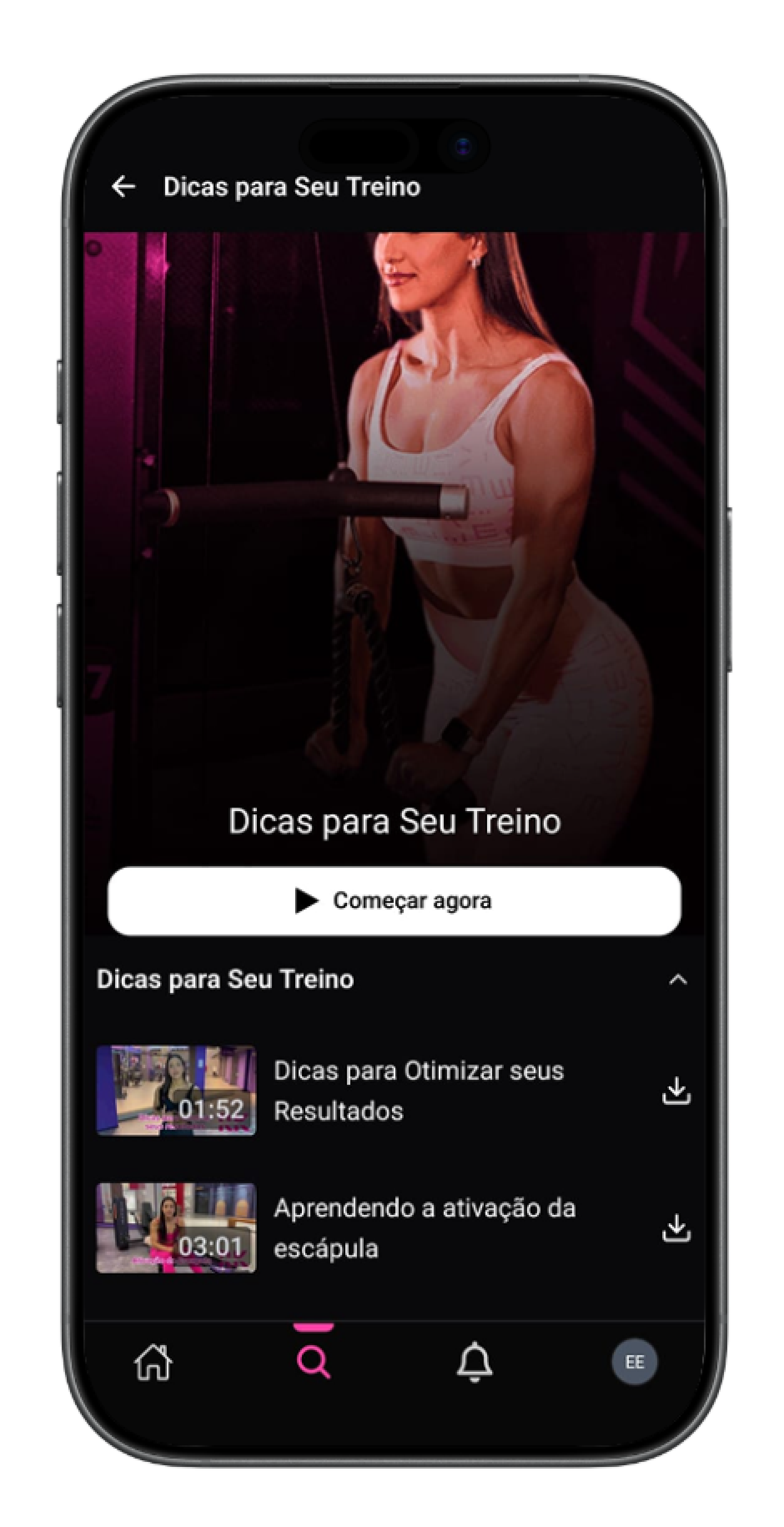 Telas do aplicativo da Ensinio (6)
